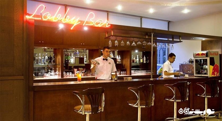 نمایی از بار لابی هتل آدونیس